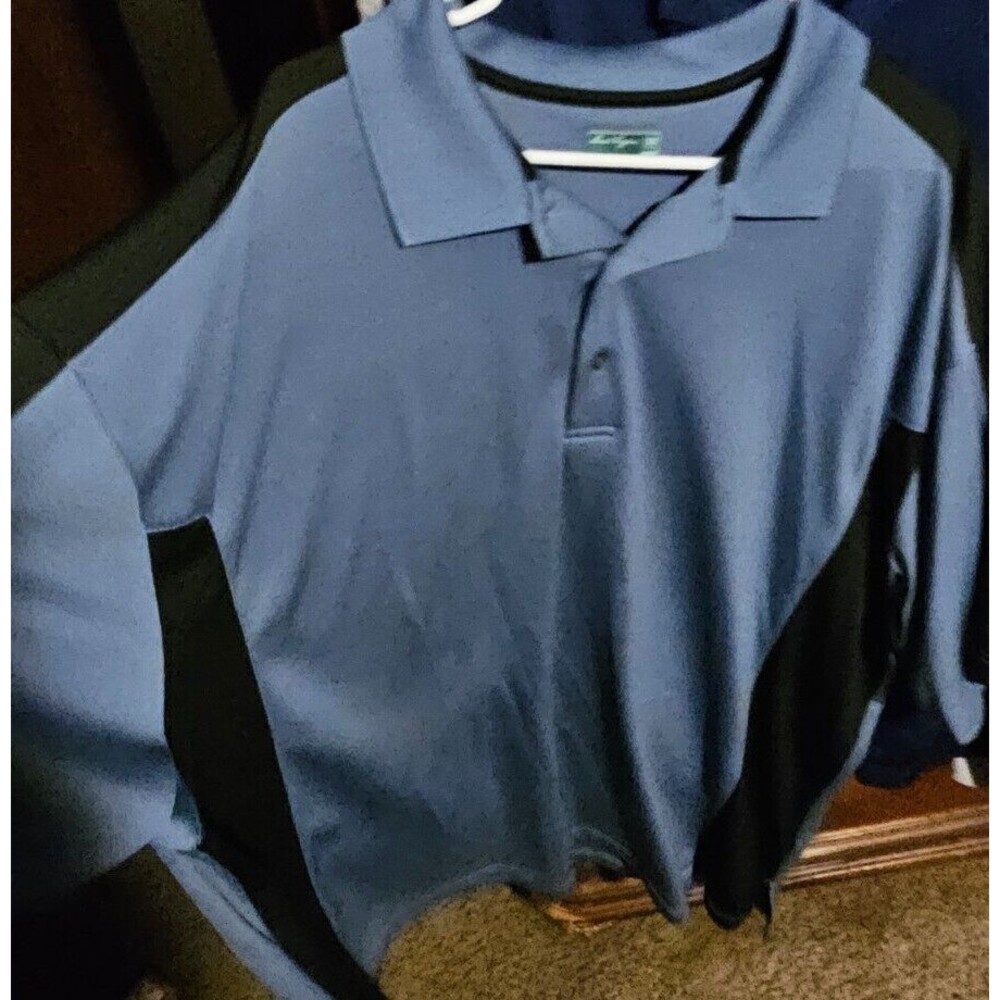 Blue 3XL Men’s Ben Hogan Performance Golf Polo UPF 15 Moisture Wicking Vintage